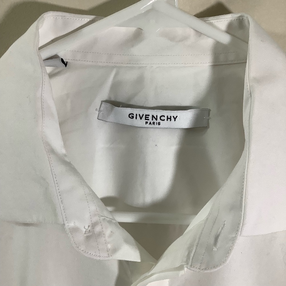 Givenchy Men’s White Cuban Fit Button Down Shirts - Picture 3 of 6